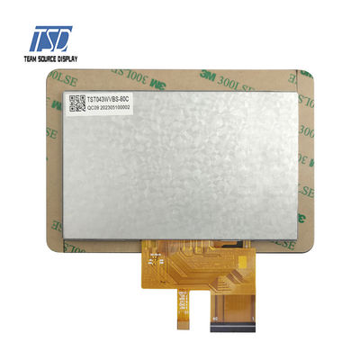 4,3 Entschließung IPS-Glas TFT LCD-Anzeigen-Modul RGB 24bits des Zoll-800*480