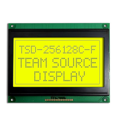 Kundenspezifischer Transmissive positiver PFEILER 256x128 FSTN grafisches einfarbiges LCD-Bildschirm-Anzeigen-Modul