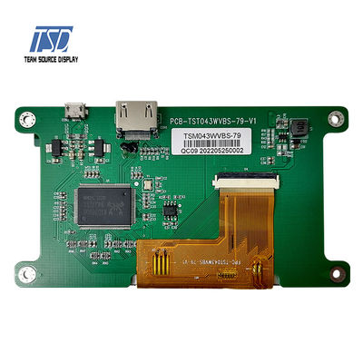 HDMI-Schnittstellen-800x480 Zoll ST7262E43 Entschließung TFT LCD-Anzeigen-4,3