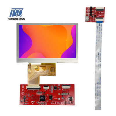Transmissive TN 4,3 Entschließung ST7282 IC 500nits Zoll UARTs LCD Modul-480x272