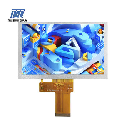 5 Transmissive LCD-Bildschirm 5&quot; des Zoll-800x480 IPS des Glas-500nits LVDS-Interface-Baustein