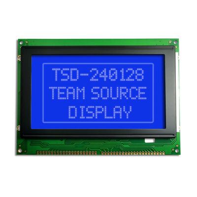 Grafik-einfarbiges LCD-Bildschirm-Anzeigen-Modul PFEILER 240X128 STN gelbe blaue positive