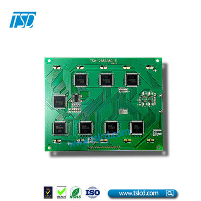 LCD-Modul PFEILER 256x128 STN FSTN mit Blau-und Gelbgrün-Hintergrundbeleuchtung